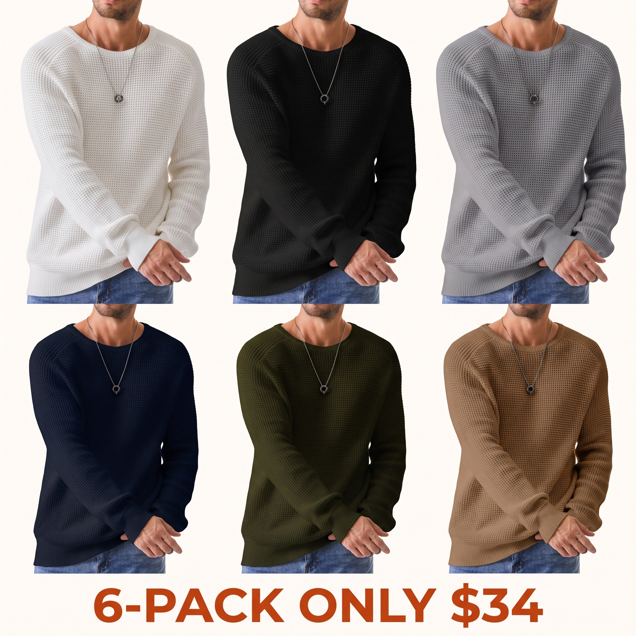 Men's crew-neck sweater