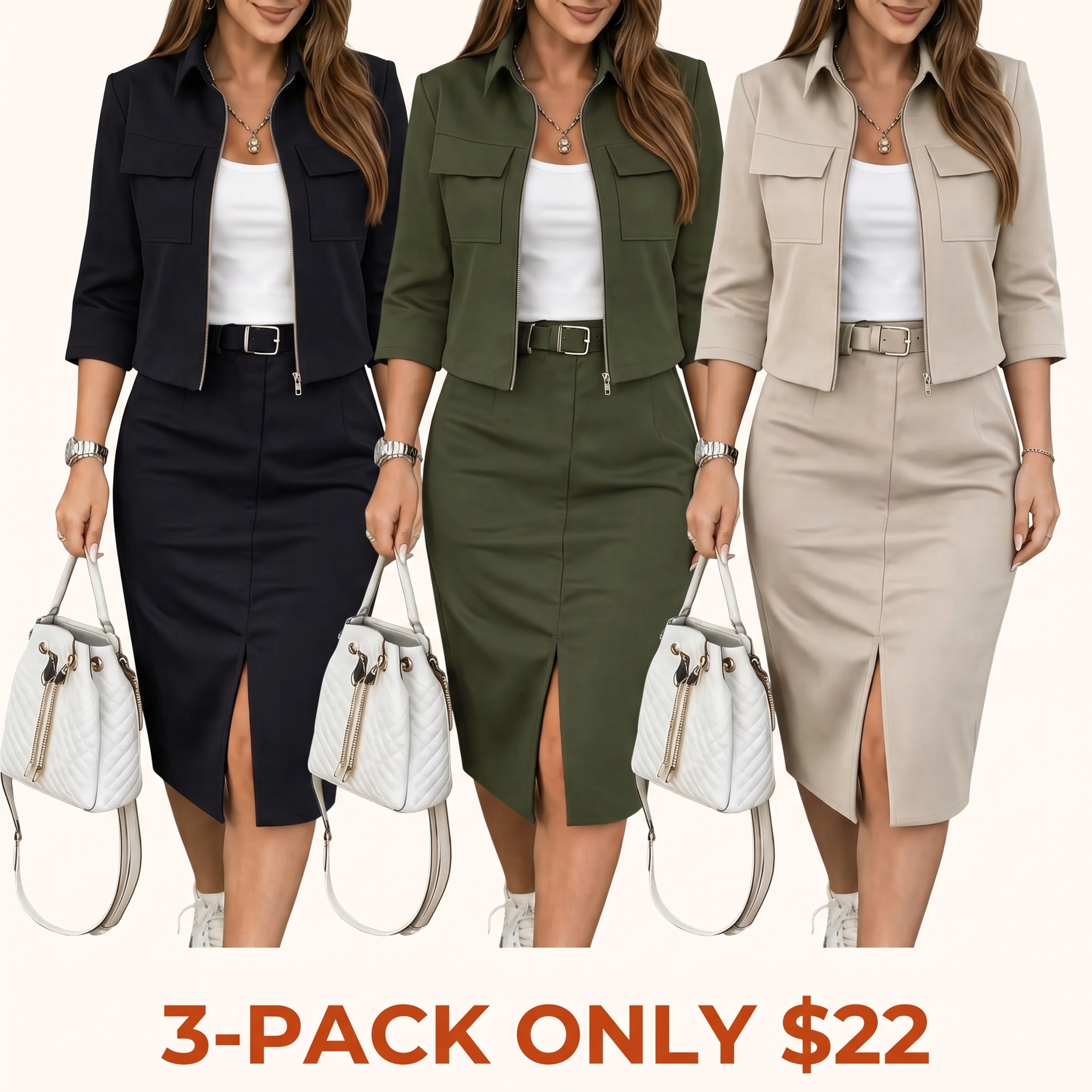 New Autumn/Winter Workwear-Style Jacket Set