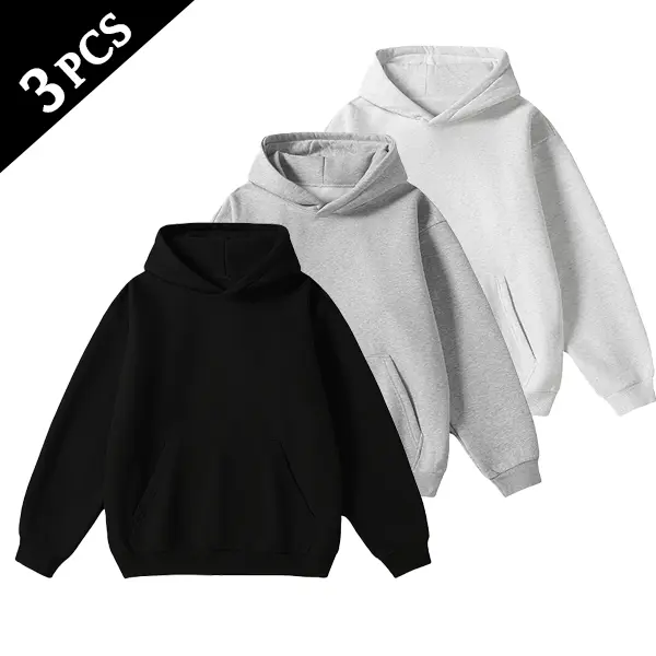 Men's Hoodie – Cotton-Blend Long-Sleeve Pullover
