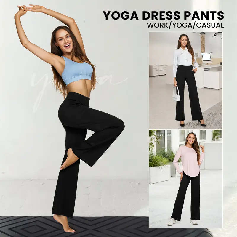 Women's High-Waisted Wide-Leg Yoga Pants