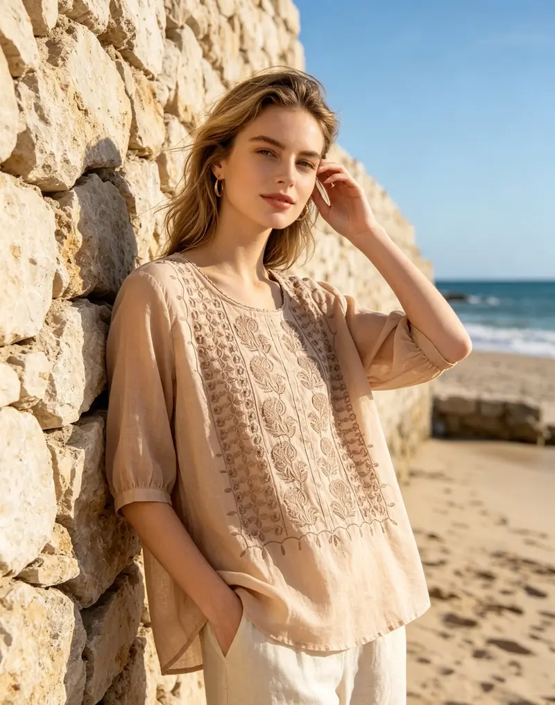 Women's Casual Retro Top