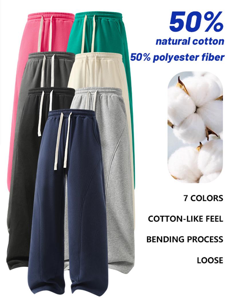 Men's Fleece Thermal Lined Sweatpants Oversize Drawstring Waist Casual Loose Pants for Fall Winter School Season Daily Wear Stylish Menswear Men's Fleece Thermal Lined Sweatpants Oversize Drawstring Waist Casual Loose Pants for Fall Winter School Season Daily Wear Stylish Menswear