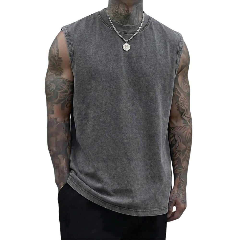 Men’s 3-Pack 230g Pure Cotton Heavyweight Vintage Sleeveless Undershirts/Tank Tops, Menswear Casual Plain Clothes, Soft Skin-Friendly Fabric, Unisex Loose Retro Fit, Machine Washable, Suitable for Sports, Outdoor Cycling, Men’s Clothes Men’s 3-Pack 230g Pure Cotton Heavyweight Vintage Sleeveless Undershirts/Tank Tops, Menswear Casual Plain Clothes, Soft Skin-Friendly Fabric, Unisex Loose Retro Fit, Machine Washable, Suitable for Sports, Outdoor Cycling, Men’s Clothes