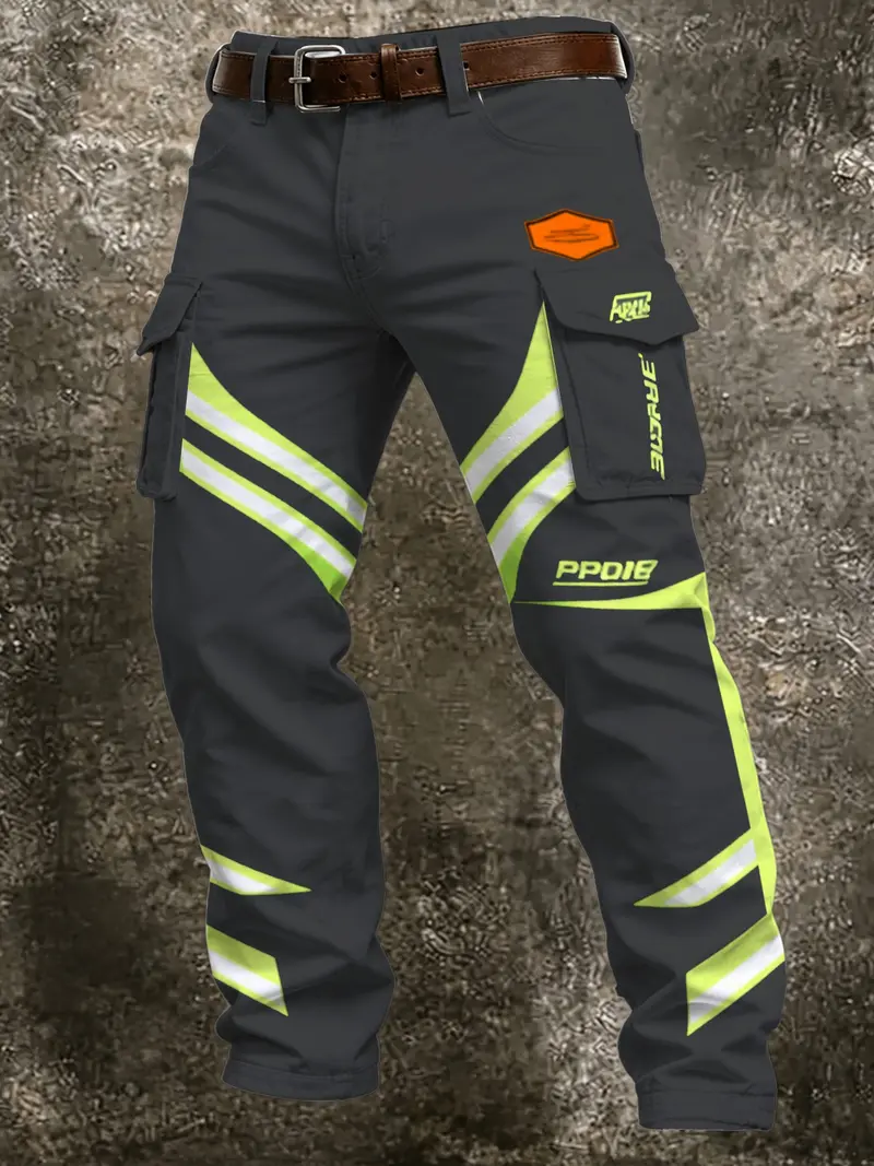 Men's Autumn/Winter Casual Trousers (with Buttons and Pockets)