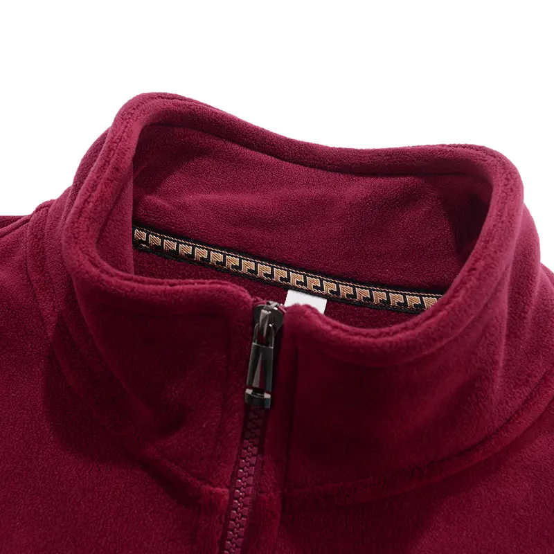 Men's Fleece-Lined Knit Jacket with Ethnic-Style Pattern and Full-Zip Closure