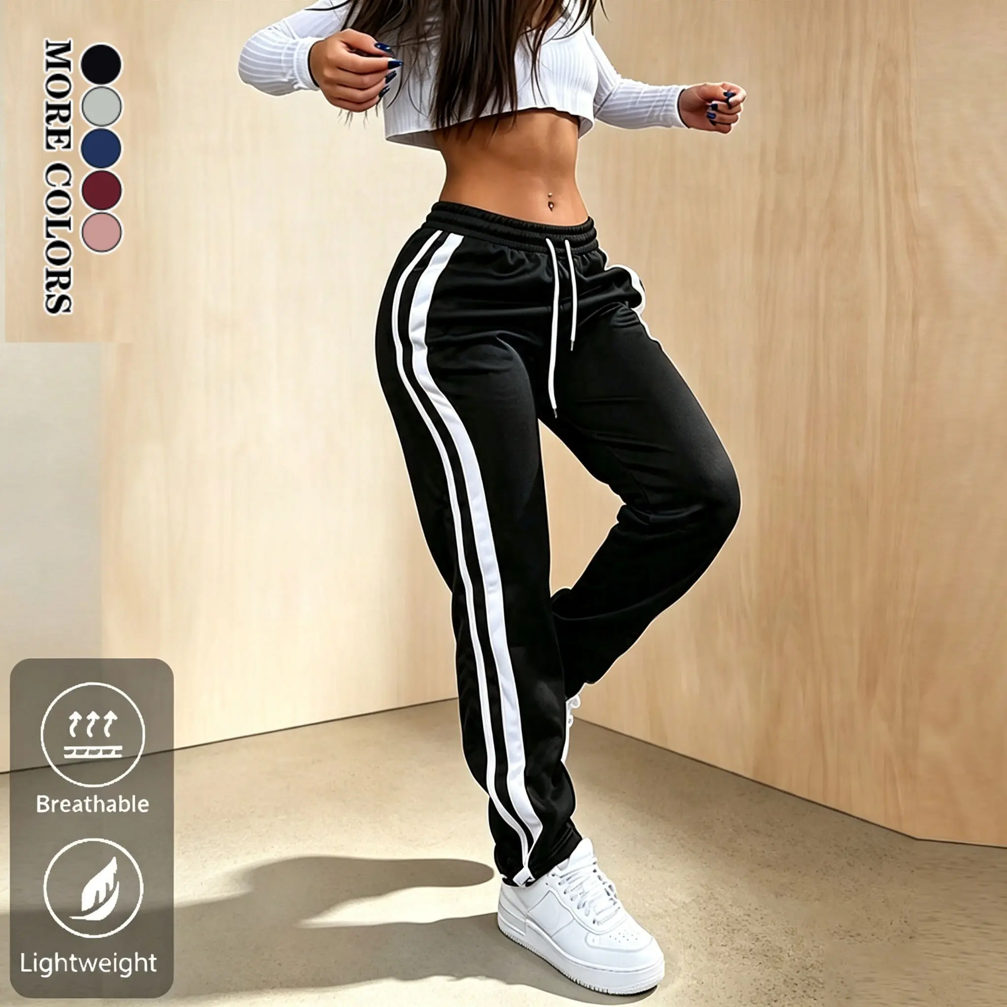 Women's All-Season Side-Stripe Sweatpants