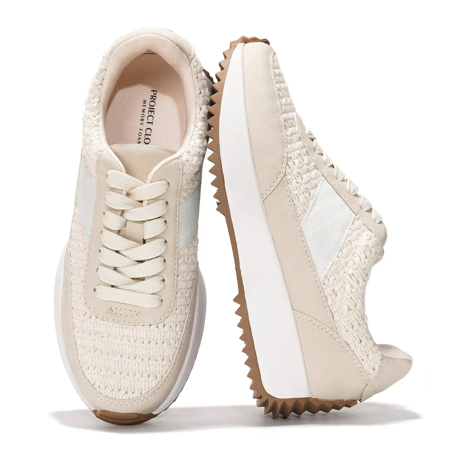 Project Cloud Women's Memory Foam Sneakers - Lightweight & Non-Slip