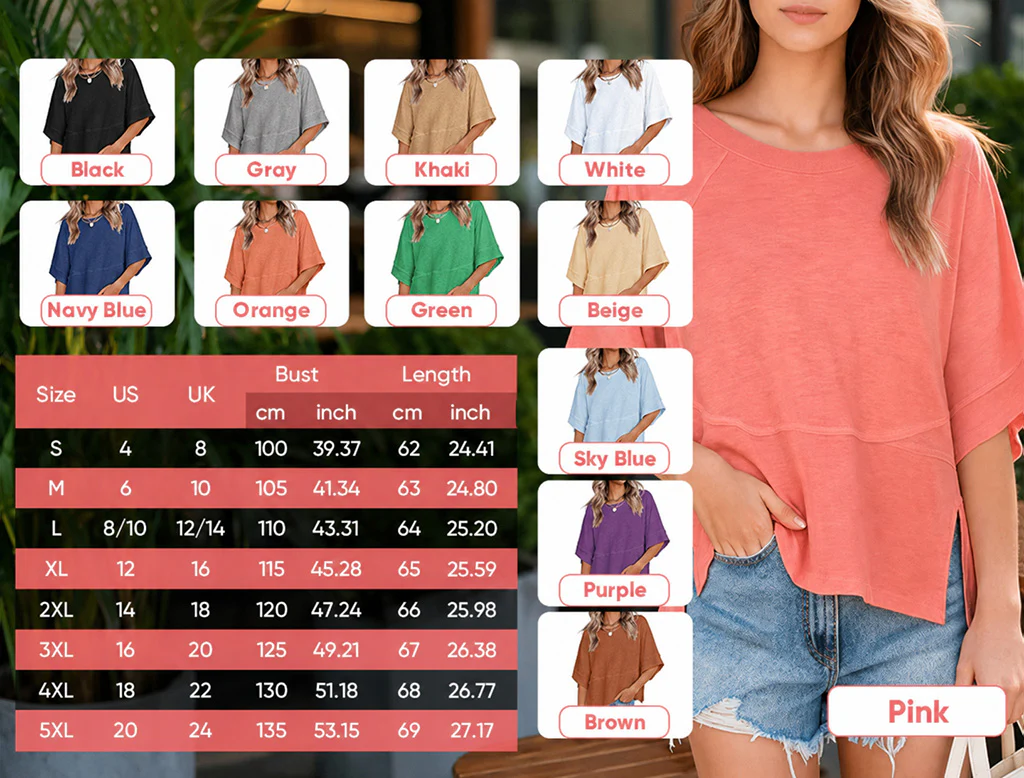 Panel Solid Color Flared Sleeve T-Shirt