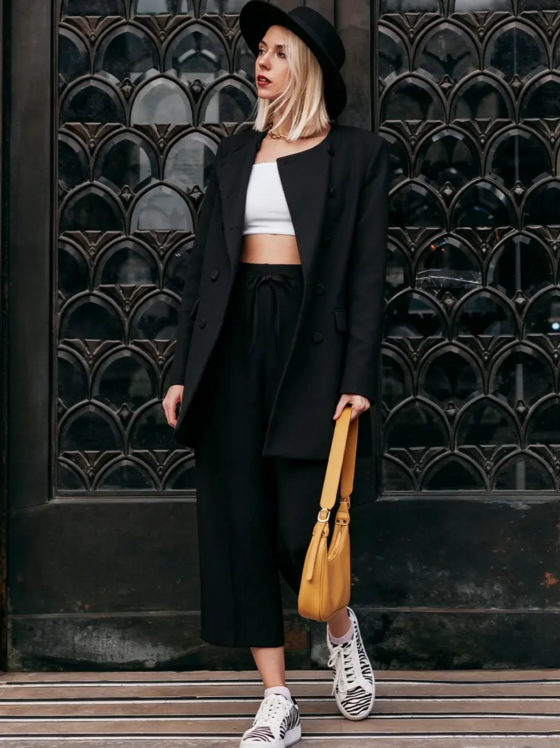 Women's 20-Inch Wide-Leg Cropped Pants