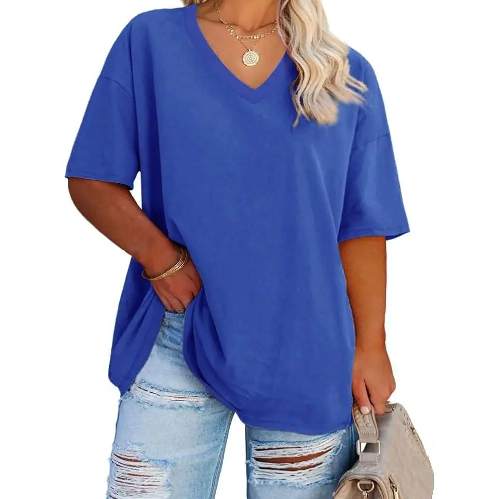 Women's Plus-Size V-Neck T-Shirt
