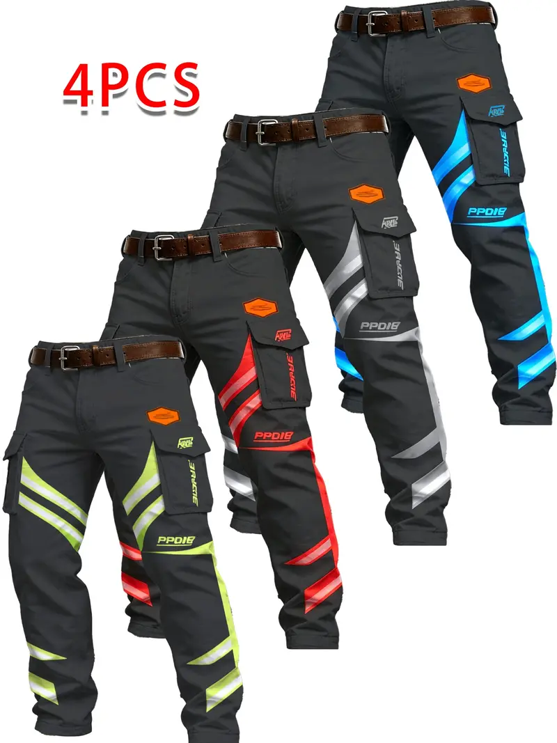 Men's Autumn/Winter Casual Trousers (with Buttons and Pockets)