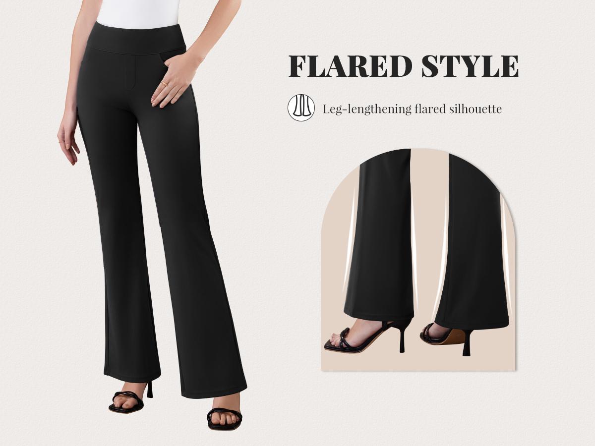 FireSwan Women's Stretchy Work Pants Business Casual Office Trousers Pull On Flare Slacks with 4 Pockets Comfortable & Flexible Design Greenish #TikTokShopSpringGlowUp,summervibes outdoorfun,summerwins,back to school shopping FireSwan Women's Stretchy Work Pants Business Casual Office Trousers Pull On Flare Slacks with 4 Pockets Comfortable & Flexible Design Greenish #TikTokShopSpringGlowUp,summervibes outdoorfun,summerwins,back to school shopping