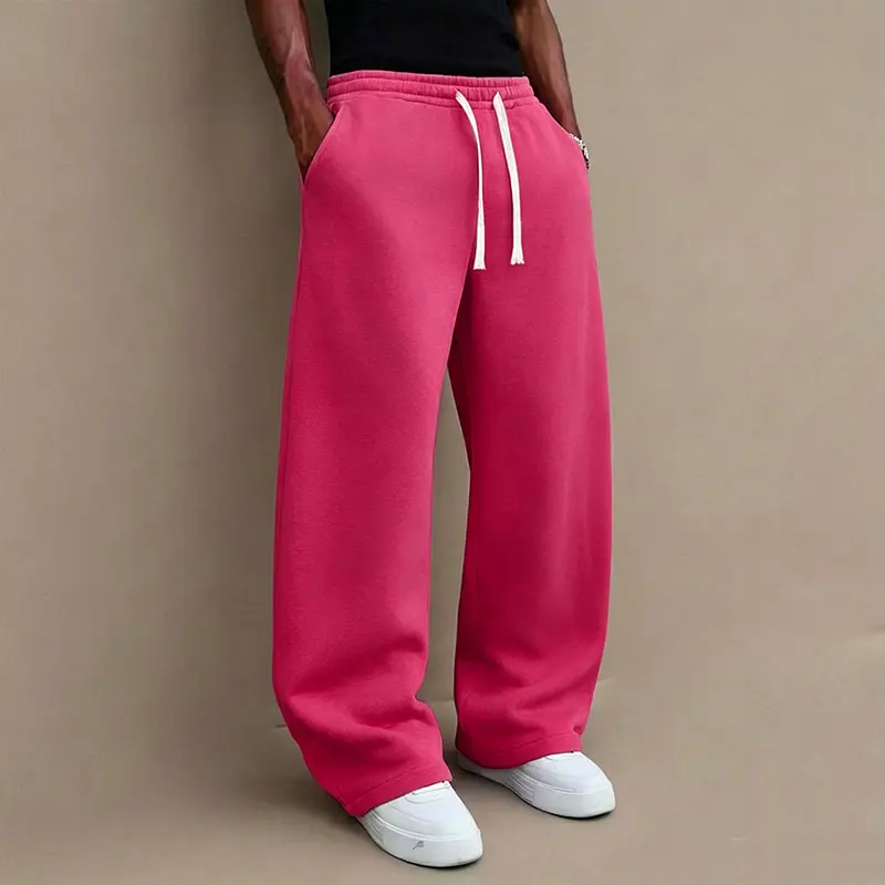 Men's autumn/winter knit trousers—comfortable and warm.