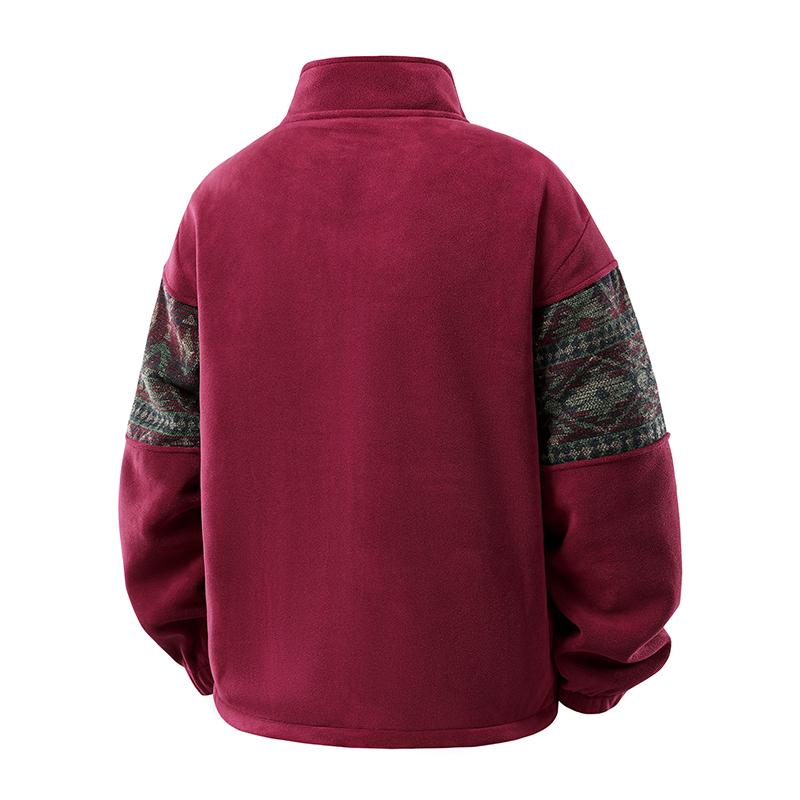 Men's Ethnic Pattern Full-Zip Fleece-Lined Long-Sleeve Knitwear Coat - Stand Collar, Casual Loose Male Clothing, Christmas Autumn-Winter Everyday Top (Sizes S-4XL) Men's Ethnic Pattern Full-Zip Fleece-Lined Long-Sleeve Knitwear Coat - Stand Collar, Casual Loose Male Clothing, Christmas Autumn-Winter Everyday Top (Sizes S-4XL)