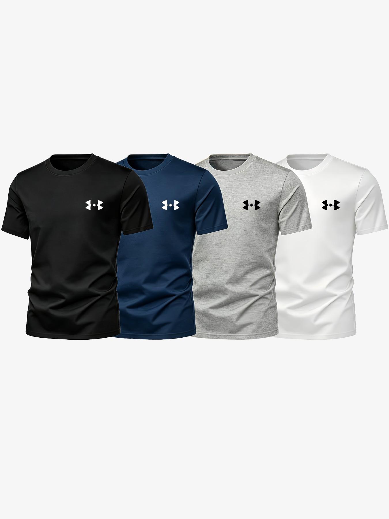Summer Men's Basic Sporty Short Sleeve T-Shirt, Breathable Quick-Dry, Casual Loose-Fit, Gym Training, Fitness T Shirt, Multi-Color, Graphic Pattern, Dry Fit Tees, Breathable Workout Tops, Dry Fit Shirts Summer Men's Basic Sporty Short Sleeve T-Shirt, Breathable Quick-Dry, Casual Loose-Fit, Gym Training, Fitness T Shirt, Multi-Color, Graphic Pattern, Dry Fit Tees, Breathable Workout Tops, Dry Fit Shirts