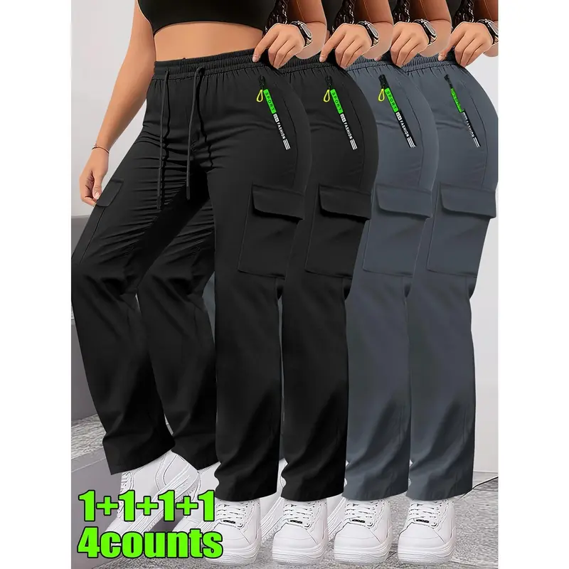 Women's High-Waisted Straight-Leg Athletic Pants