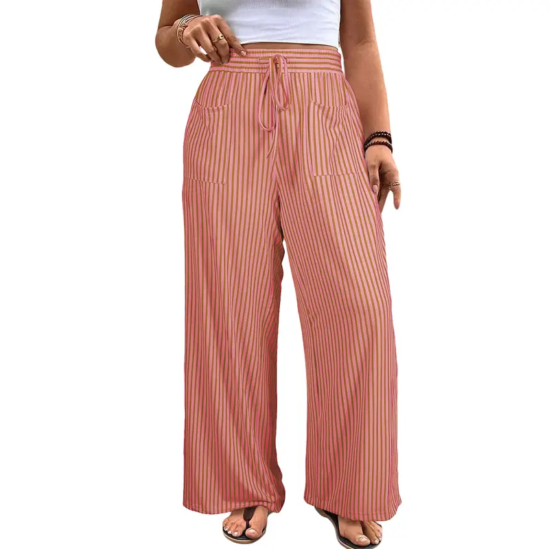 Women's Plus-Size Wide-Leg Trousers