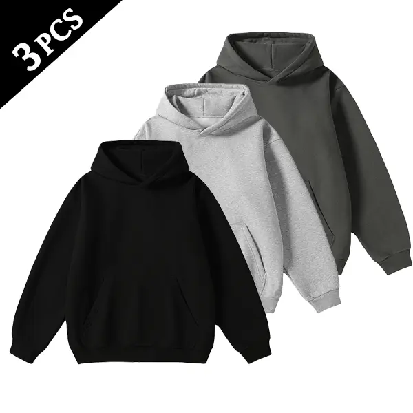 Men's Hoodie – Cotton-Blend Long-Sleeve Pullover