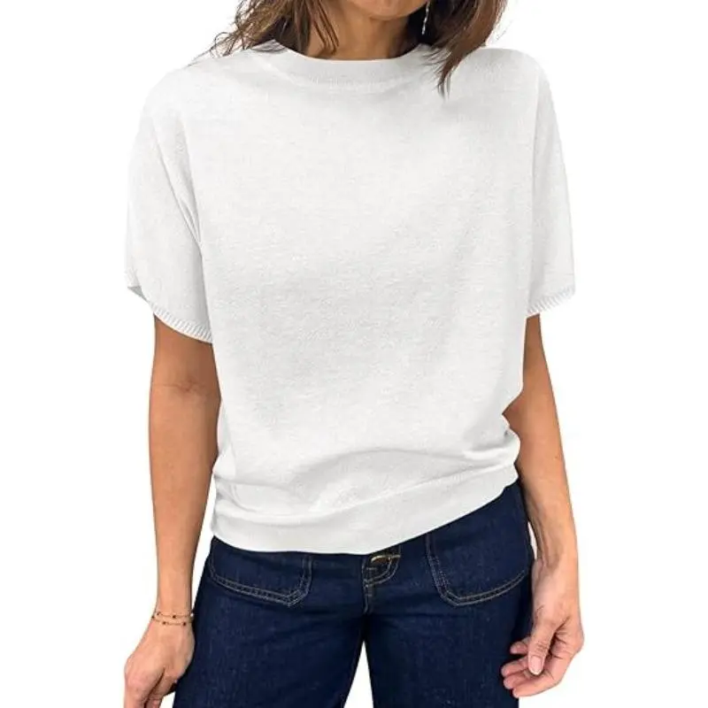 Women's short-sleeved sweater
