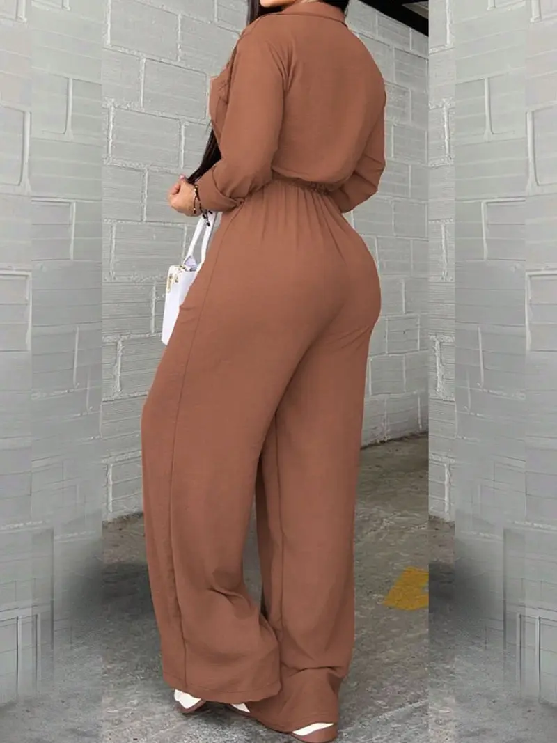 Women's Loose Tie-Waist Jumpsuit
