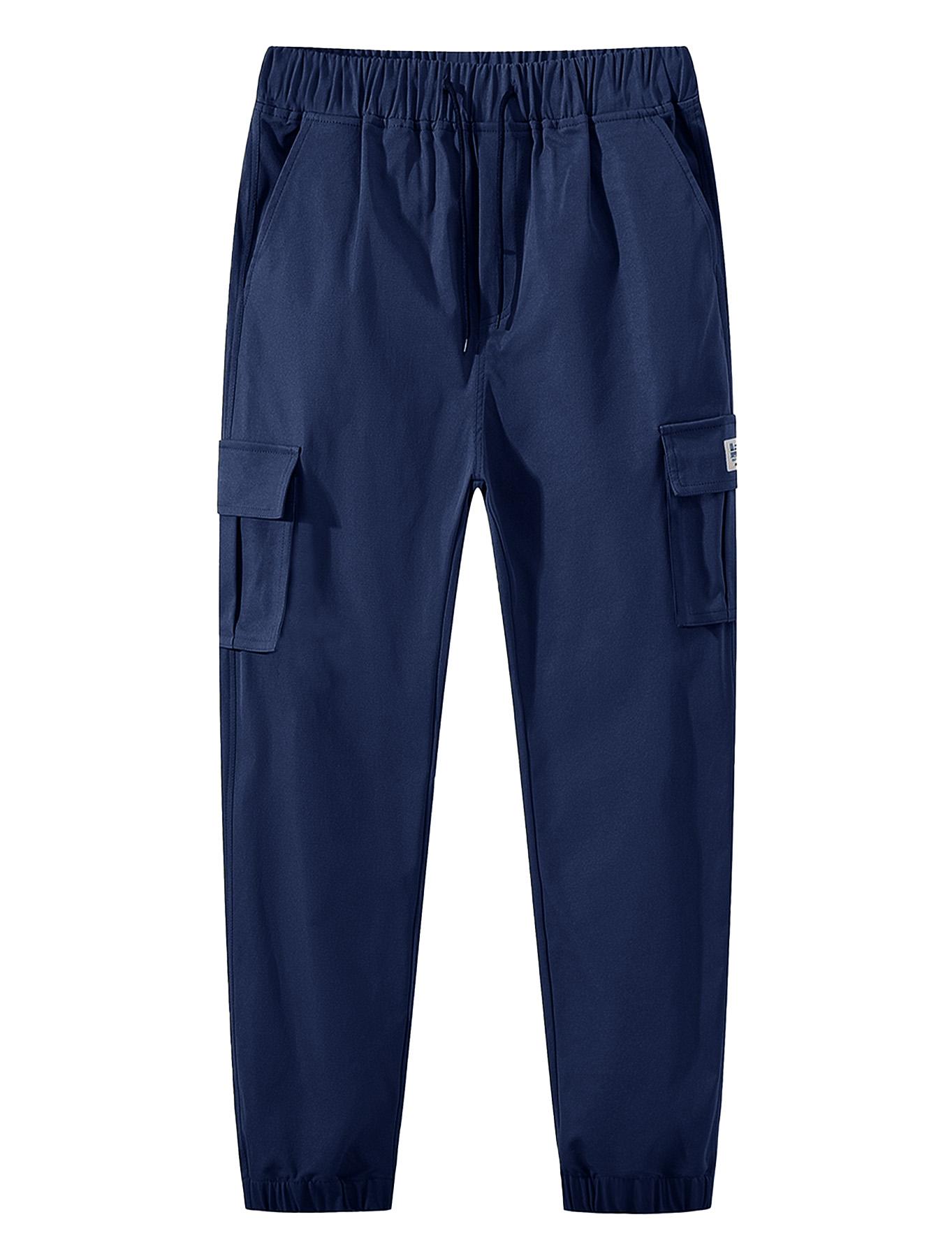 3-Pack Men’s Casual Multi-Pocket Cargo Jogger Pants, Slim Fit, Tapered Leg 3-Pack Men’s Casual Multi-Pocket Cargo Jogger Pants, Slim Fit, Tapered Leg