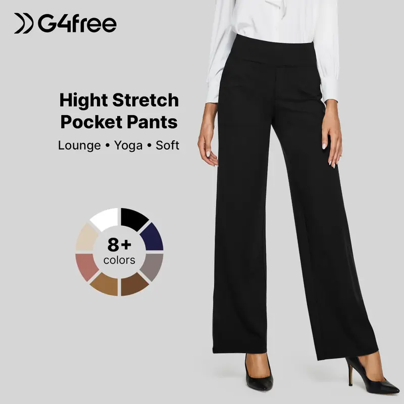 Women's High-Waisted Wide-Leg Yoga Pants
