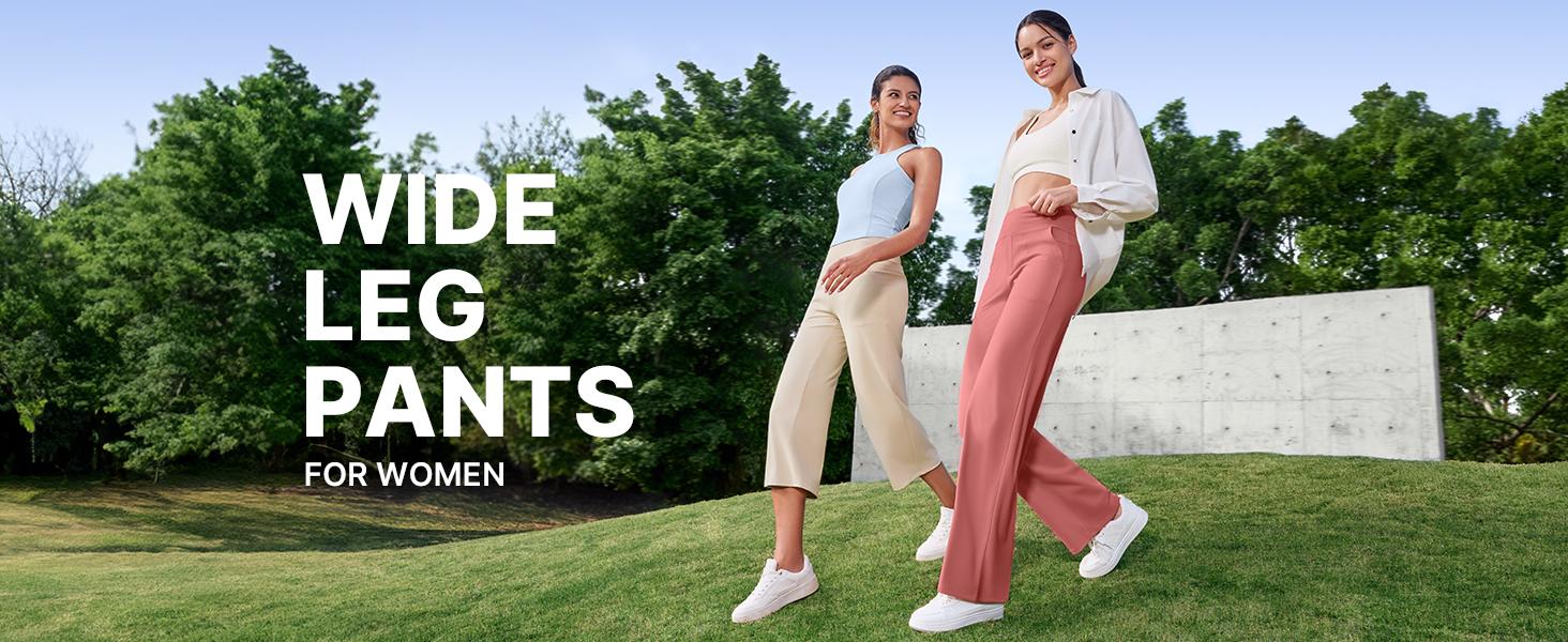 G4Free Women's High-Waist Wide-Leg Yoga Pants - Soft Stretch Baggy Sweatpants with Pockets, Women's Clothes for Gym, Athleisure, Work Pants, Chic Daily Outfit EverGoing 2026
