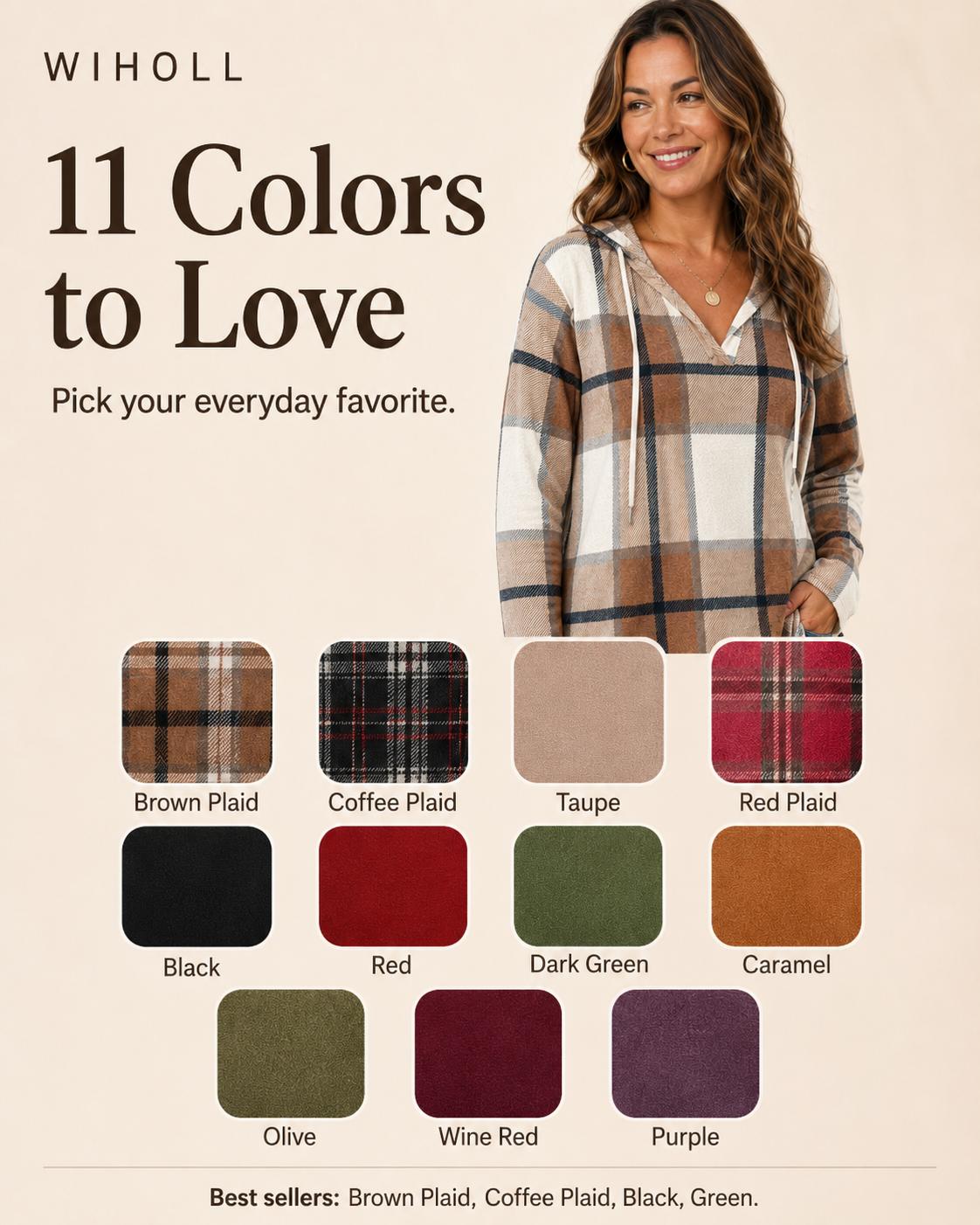 WIHOLL Womens Fashion Tops Hoodies for Women Pullover Oversized Sweatshirts Long SLeeve Shirts Loose Fit*(Size UP 1-2 for True Oversized Look!)* Casual Outfits Lightweight Womenswear WIHOLL Womens Fashion Tops Hoodies for Women Pullover Oversized Sweatshirts Long SLeeve Shirts Loose Fit*(Size UP 1-2 for True Oversized Look!)* Casual Outfits Lightweight Womenswear