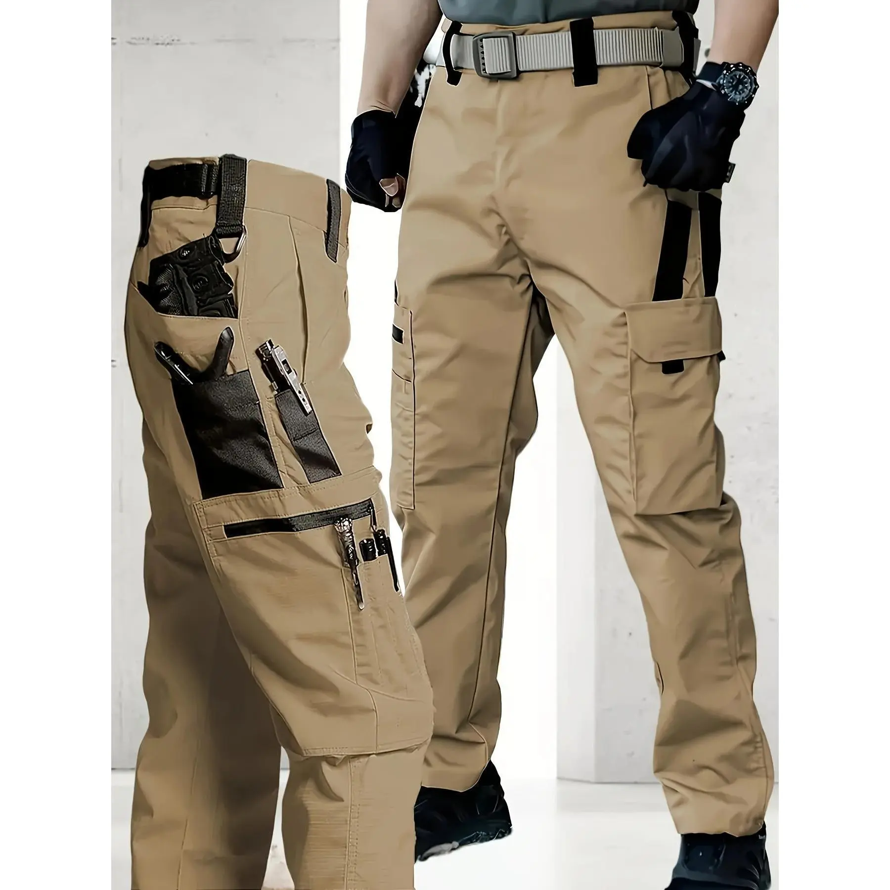Men's Tactical Pants, Ripstop Cargo Pants