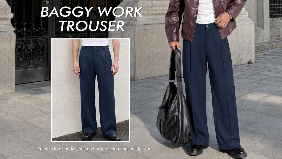 Runcati Mens Baggy Dress Pants Casual Pleated Wide Leg Lightweight Trousers | Loose Fit Old Money Pants, Work Business Relaxed Fit Slacks, Two Side Pockets, 30"/32" Suit Pants, Stretchable Elastic Waist Runcati Mens Baggy Dress Pants Casual Pleated Wide Leg Lightweight Trousers | Loose Fit Old Money Pants, Work Business Relaxed Fit Slacks, Two Side Pockets, 30"/32" Suit Pants, Stretchable Elastic Waist