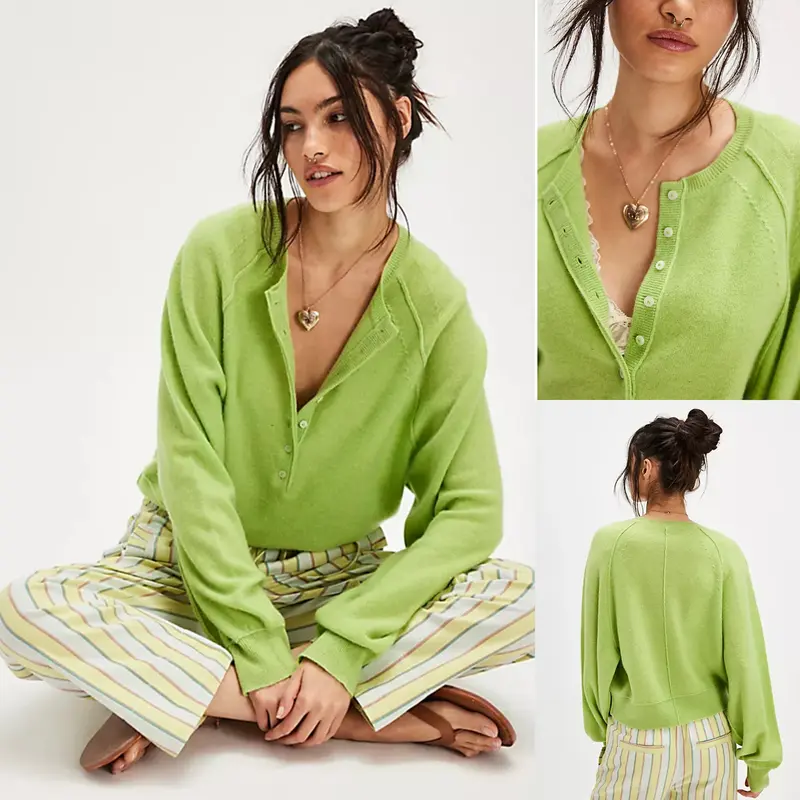 Women's long-sleeve knit pullover