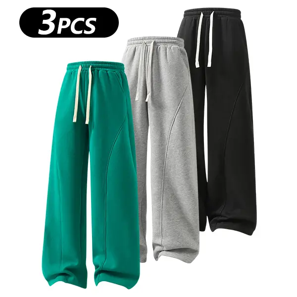 Men's Fleece-Lined Warm Athletic Pants