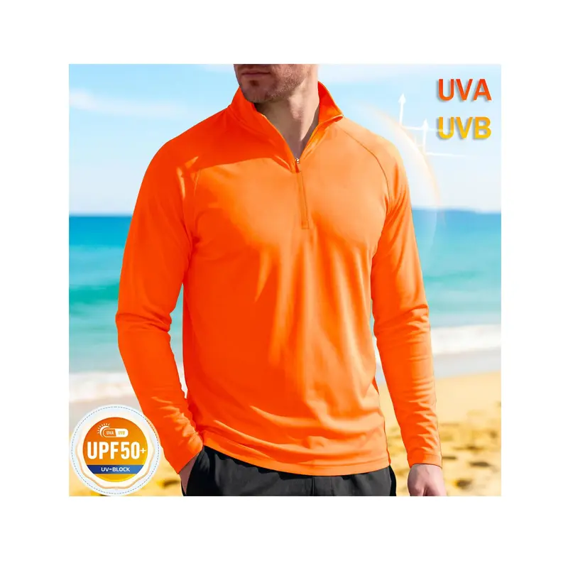 Men's 1/4-Zip Long-Sleeve Shirt – UPF 50+ Sun Protection