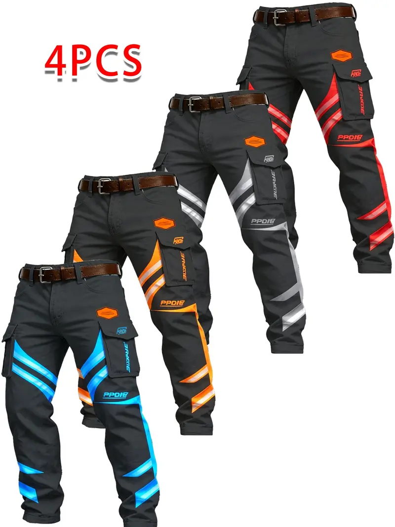 Men's Autumn/Winter Casual Trousers (with Buttons and Pockets)