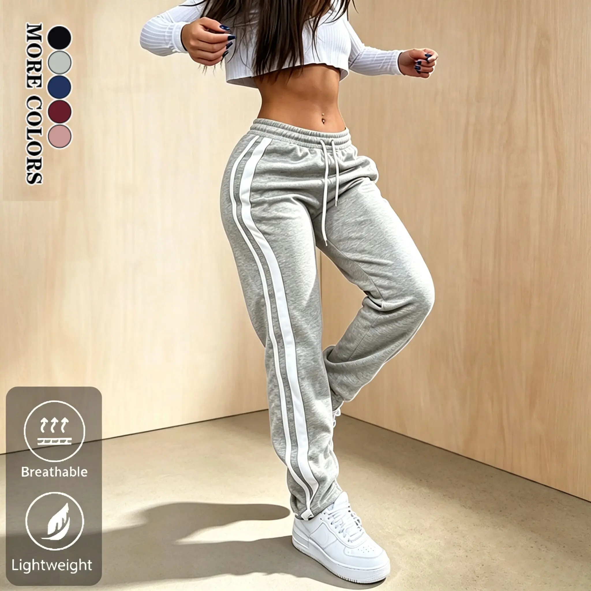 Women's All-Season Side-Stripe Sweatpants