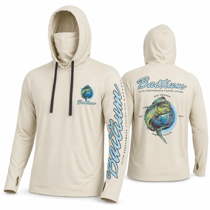 UPF 50 Sun Protection Long-Sleeve Hoodie (With Built-in Neck Gaiter)