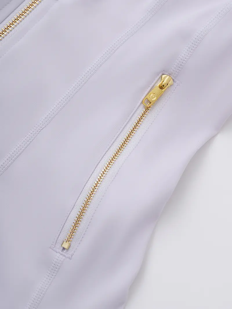 Women's Minimalist Gold-Zip Vest and Slim-Fit Knee-Length Shorts Two-Piece Set