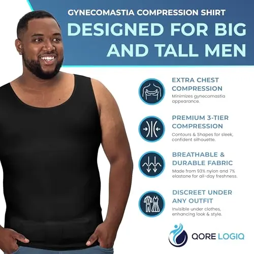 Men's shaping compression tank top