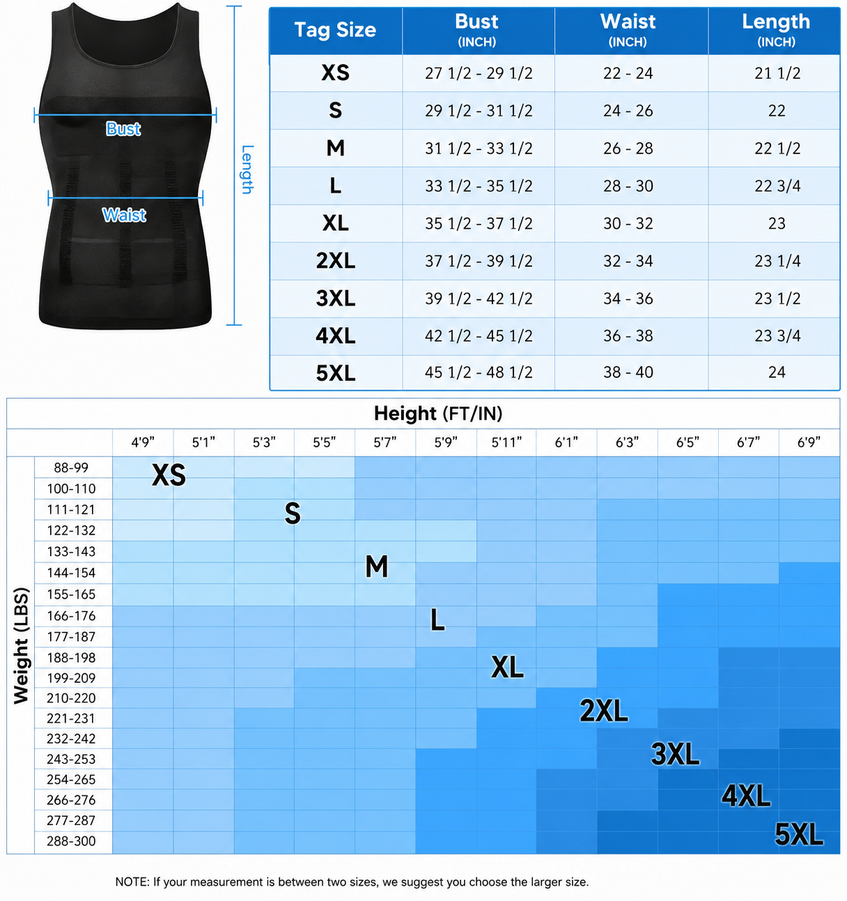 Men's Crew-Neck Compression Shaping Tank Top