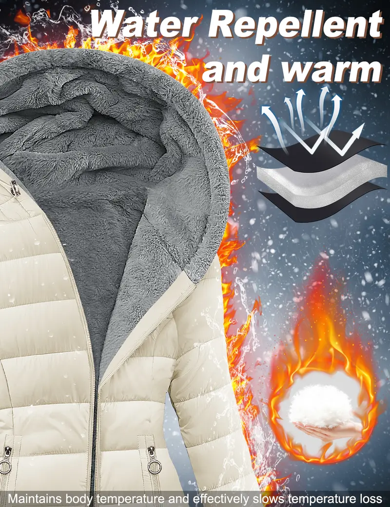 Women's Thickened Long Down Jacket for Winter