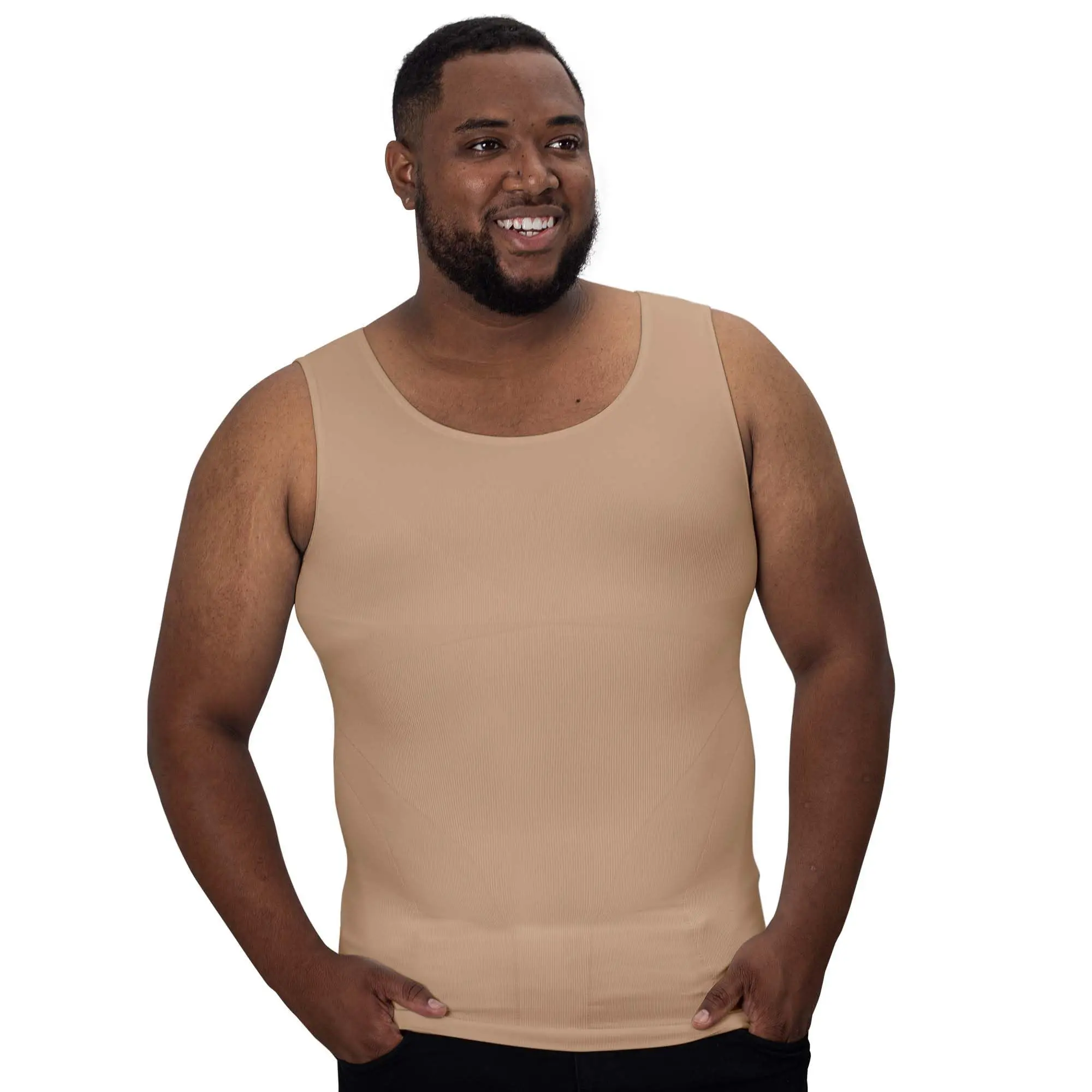 Men's shaping compression tank top