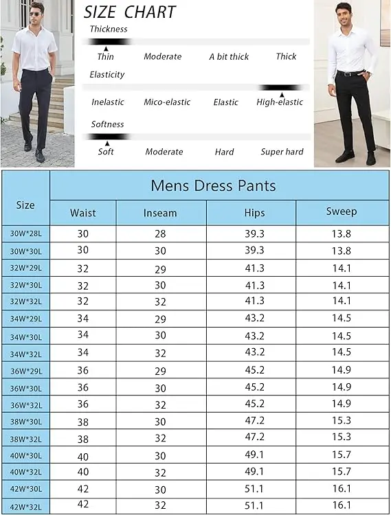 Men's Stretch Non-Iron Golf Trousers