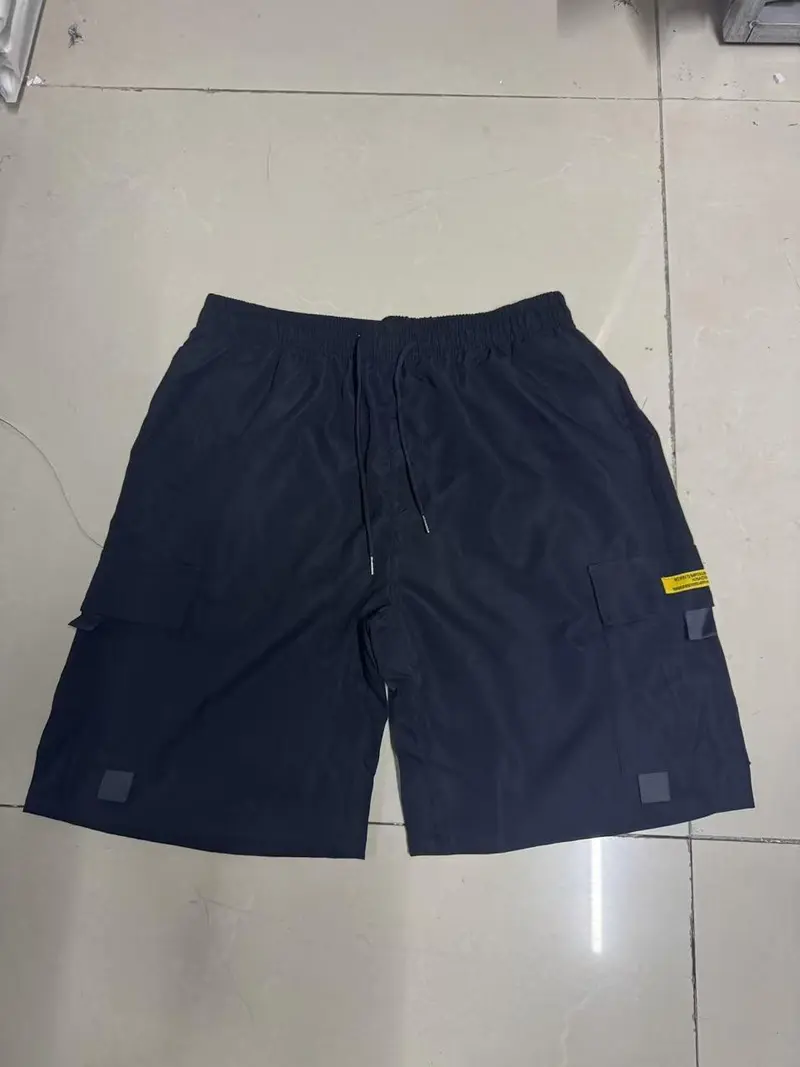 Men's Solid-Color Casual Cargo Shorts for Summer