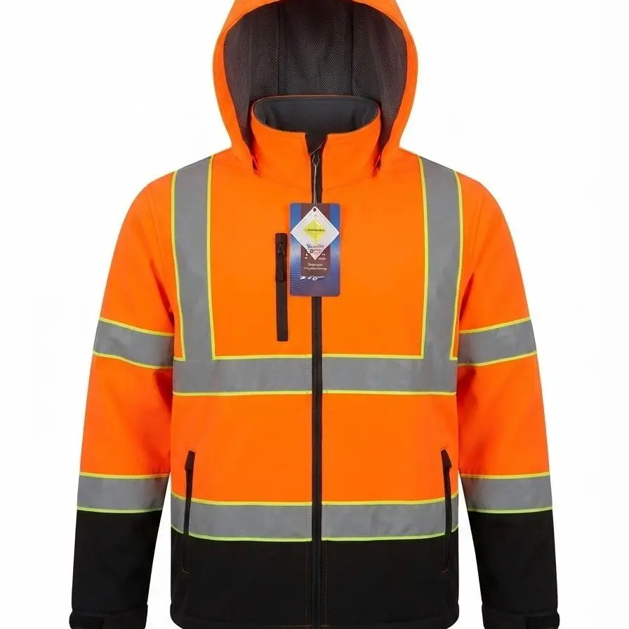 Safeguard 208 Men's Hooded Safety Jacket with Reflective Strips