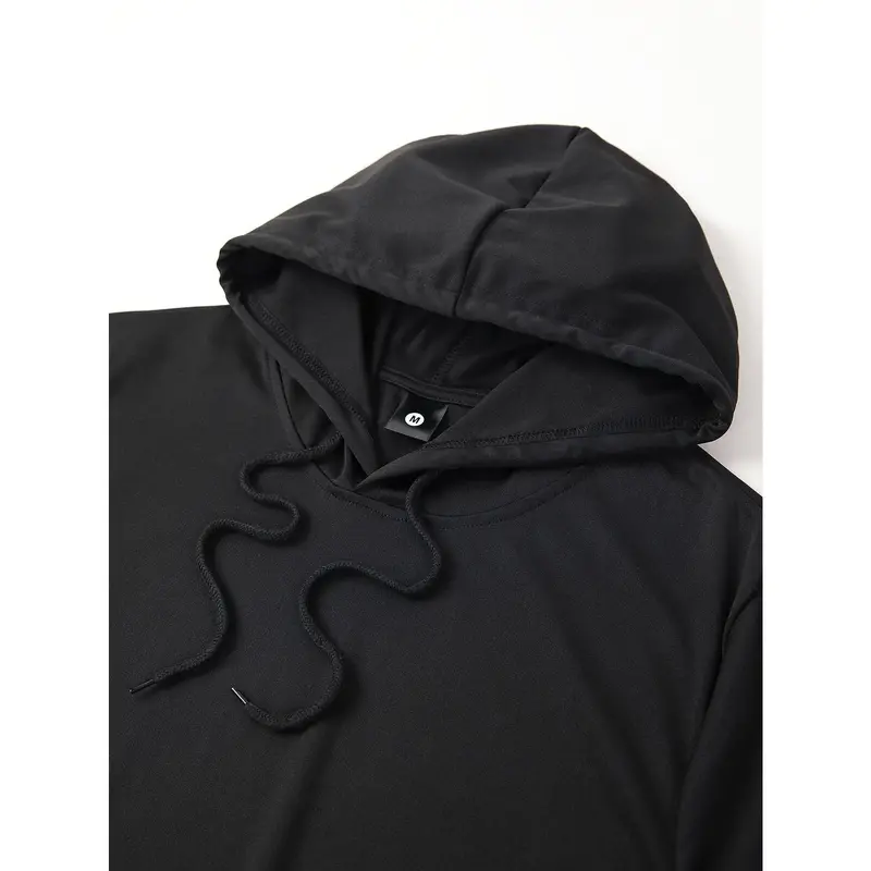 Men's Lightweight Summer Hooded Short-Sleeve T-Shirt