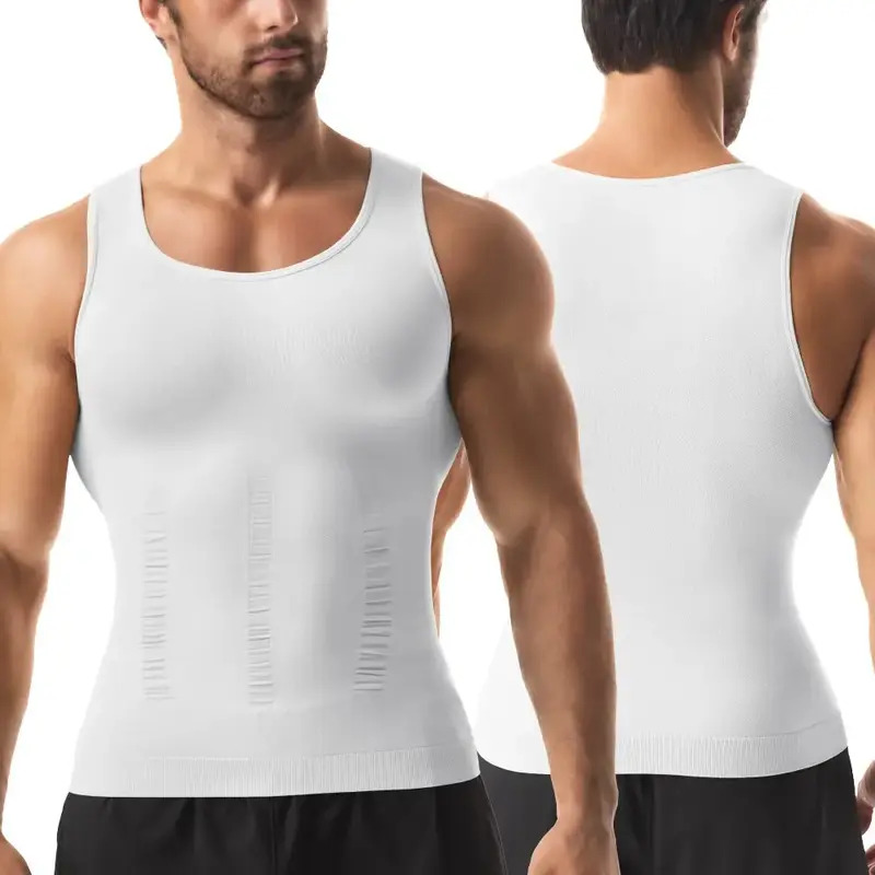 Men's Crew-Neck Compression Shaping Tank Top