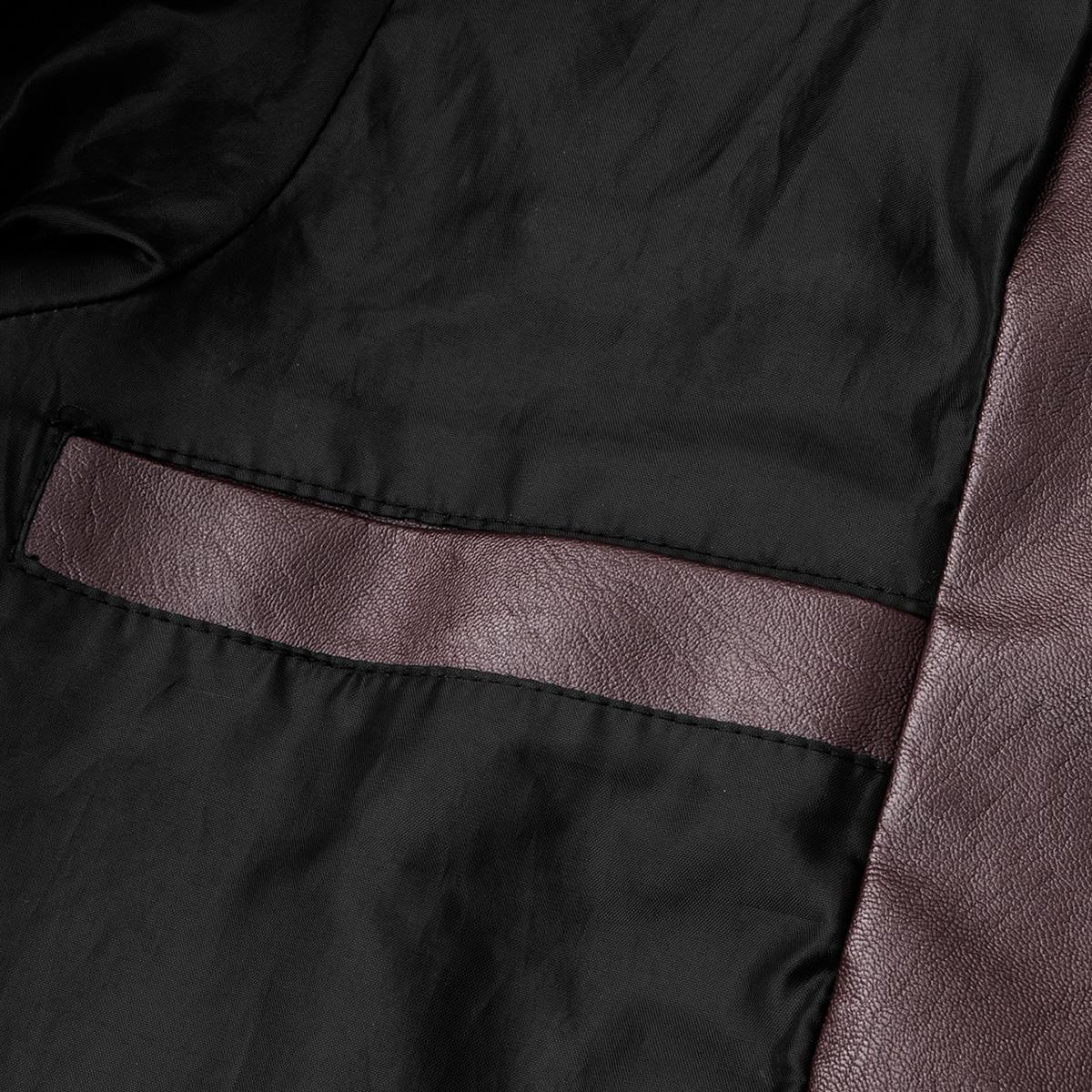 Close-up view of jacket polyester lining