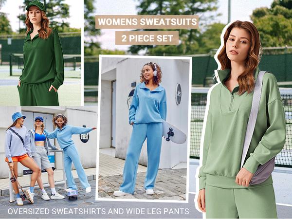 Pinspark Women's Two-Piece Sports Set Long-Sleeved Half-Zip Cardigan Sweatshirt Sports Pants Comfortable Wear Multiple Colors Sizes The product is relatively thin Runs large,back to school,back to school haul