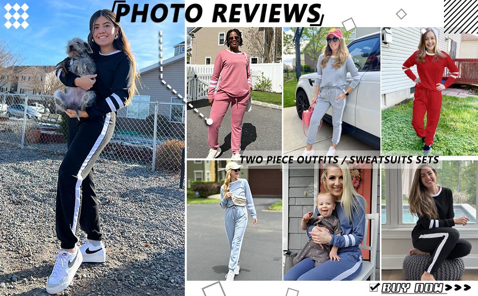 WIHOLL Sweatsuit for Women 2 Piece Outfits for Womens Crewneck Sweatshirts Pullover |(Size Up 1-2 for Oversized Look) Casual Long Sleeve WIHOLL Sweatsuit for Women 2 Piece Outfits for Womens Crewneck Sweatshirts Pullover |(Size Up 1-2 for Oversized Look) Casual Long Sleeve