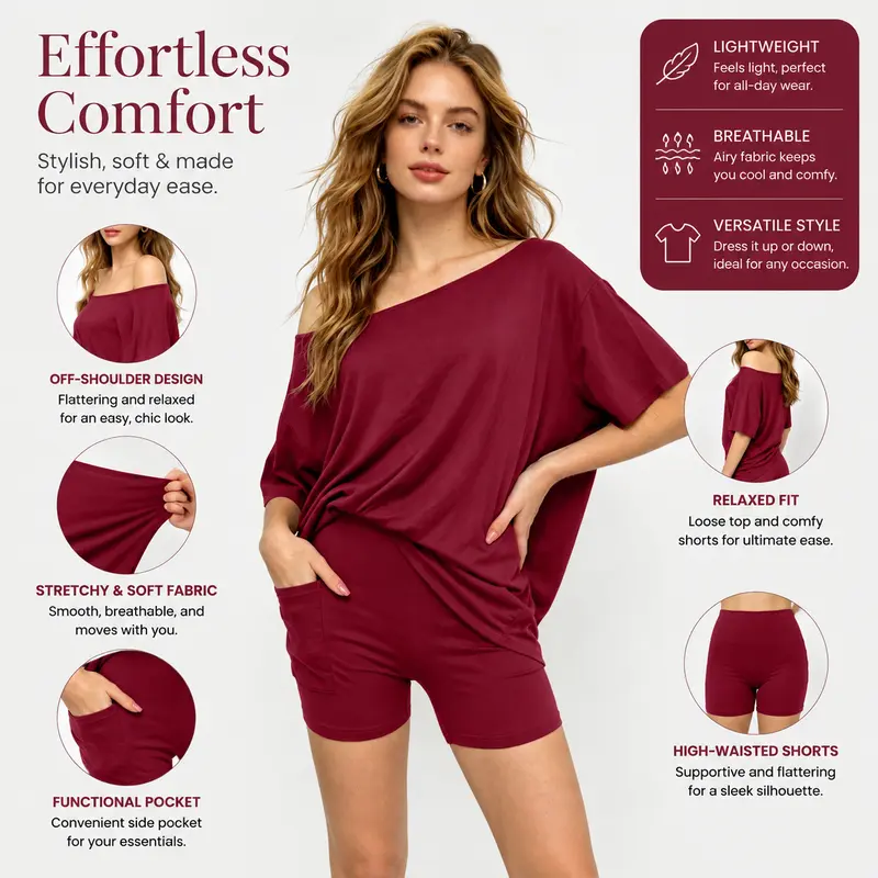 Women's Two-Piece Casual Loungewear Set